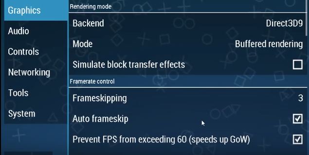 ppsspp settings