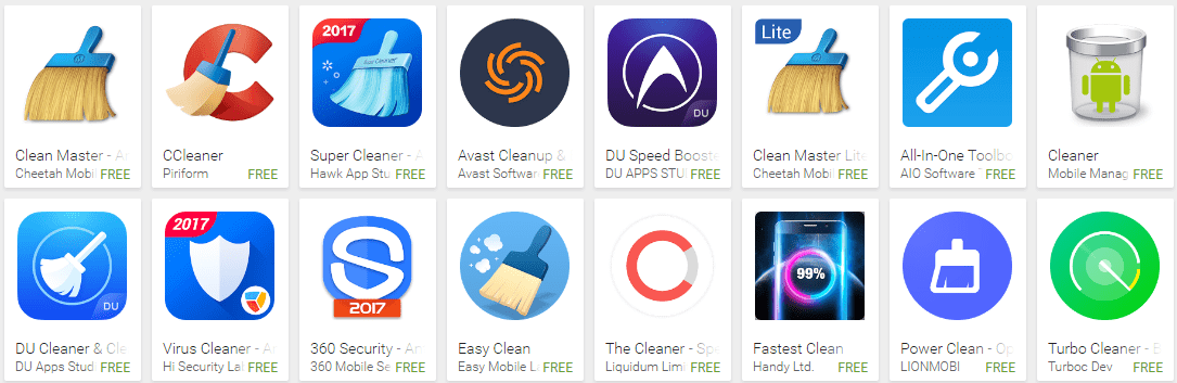 cleaning apps to speed up android